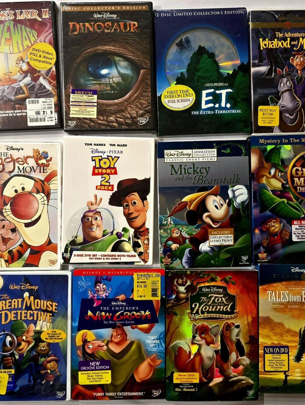 Disney DVD Lot 12 Movies 16 Discs Pixar Ghibli Brand New Sealed Bundle